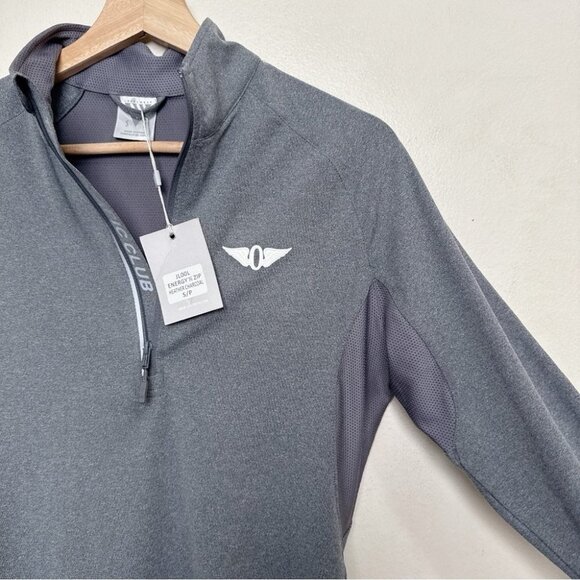 Levelwear Womens Small Engergy Zip Heather Charcoal Pullover - Picture 4 of 13